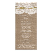 Het Collectie van de Rustic Twine Bow Wedding - Pr Reclamekaart (Achterkant)