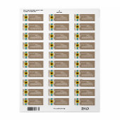 Het Collectie van de Rustige Zonnebloem - Blauwgro Etiket (Full Sheet)