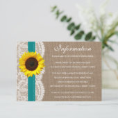Het Collectie van de Rustige Zonnebloem - Blauwgro Informatiekaartje (Staand voorkant)