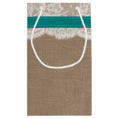 Het Collectie van de Rustige Zonnebloem - Blauwgro Klein Cadeauzakje (Achterkant)