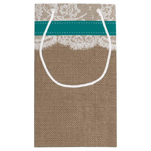 Het Collectie van de Rustige Zonnebloem - Blauwgro Klein Cadeauzakje (Achterkant)