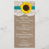 Het Collectie van de Rustige Zonnebloem - Blauwgro Menu (Voorkant)