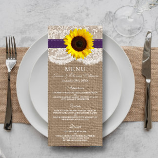 Het Collectie van de Rustige Zonnebloem - Paars Menu