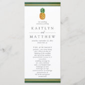 Het Collectie van de Tropische ananasbruiloft Programma (Voorkant)