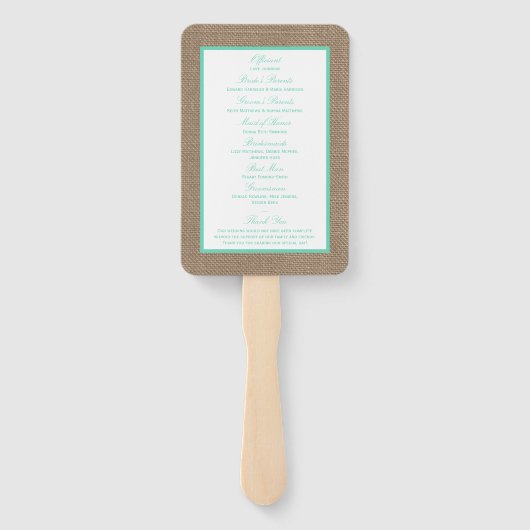 Het Collectie van de Tropische palmboom Handwaaier (Achterkant)