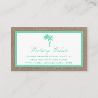 Het Collectie van de Tropische palmboom Informatiekaartje