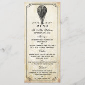 Het  Collectie van de Weg van de Ballon Menu (Voorkant)