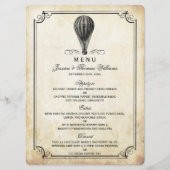 Het  Collectie van de Weg van de Ballon Menu (Voorkant)