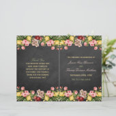 Het  Collectie van Floral Chalkboard Wedding (Staand voorkant)