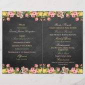 Het  Collectie van Floral Chalkboard Wedding (Achterkant)