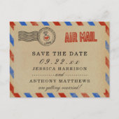 Het  Collectie van het Airmail Wedding Aankondigingskaart (Voorkant)