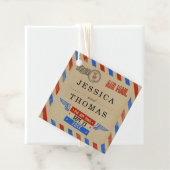 Het Collectie van het Airmail Wedding Bedankjes Labels (In situ)