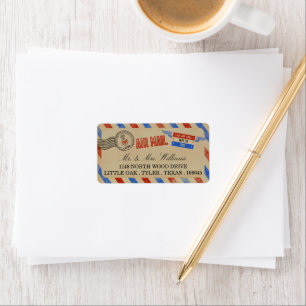 Het  Collectie van het Airmail Wedding Etiket