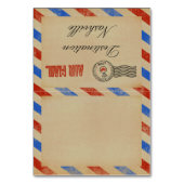 Het  Collectie van het Airmail Wedding Kaart (Achterkant)