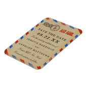 Het  Collectie van het Airmail Wedding Magneet (Linkerzijde)