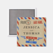 Het Collectie van het Airmail Wedding Magneet (Voorkant / Achterkant)