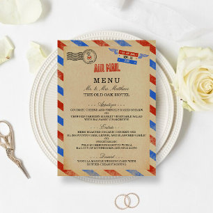 Het Collectie van het Airmail Wedding Menu