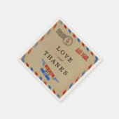 Het  Collectie van het Airmail Wedding Servet (Hoek)