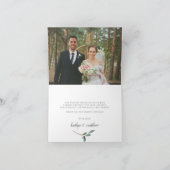 Het Collectie van het botanische Bliss Wedding Bedankkaart (Binnen)