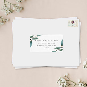 Het Collectie van het botanische Bliss Wedding Etiket