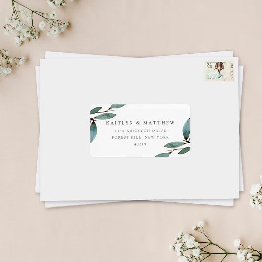 Het Collectie van het botanische Bliss Wedding Etiket