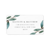 Het Collectie van het botanische Bliss Wedding Etiket (Voorkant)