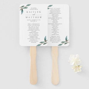 Het Collectie van het botanische Bliss Wedding Handwaaier