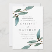 Het Collectie van het botanische Bliss Wedding Kaart (Voorkant)