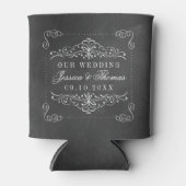 Het  Collectie van het Chalkboard Wedding Blikjeskoeler (Voorkant)