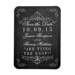 Het  Collectie van het Chalkboard Wedding Magneet