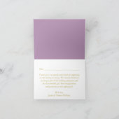 Het collectie van het Huwelijk van de Mooie Pioen Bedankkaart (Binnen)