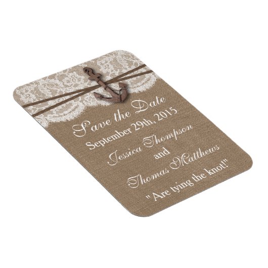 Het Collectie van het Rustische Nautical Anchor We Magneet (Rechterzijde)