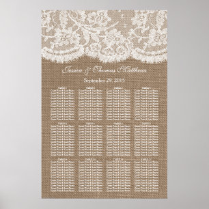 Het Collectie voor de zitplaats van het Burlap- en Poster