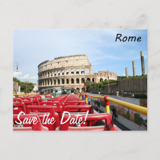 Het Colosseum in Rome Aankondigingskaart