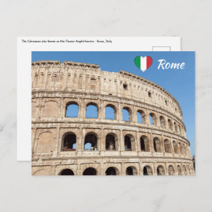 Het Colosseum in Rome, Italië Briefkaart