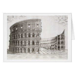 Het Colosseum, ingebouwd in AD 80 (graven)