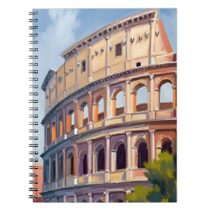 Het Colosseum Rome Aquarel Reizen Notitieboek
