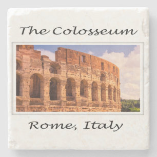 Het Colosseum Rome, Italië Stenen Coaster Onderzetter