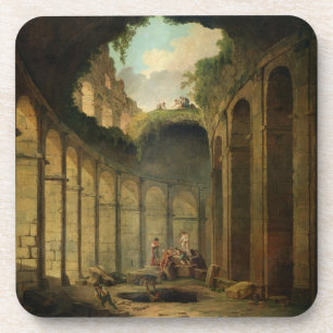 Het Colosseum, Rome (olie op doek) Onderzetter