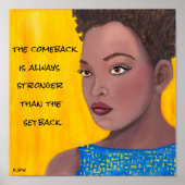 Het Comeback - Inspirerend Poster voor fijne kunst (Voorkant)