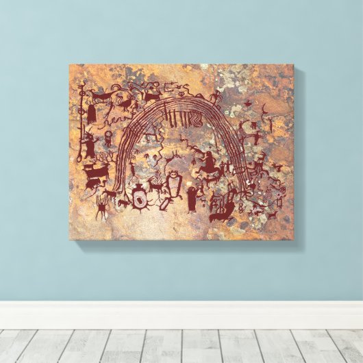 Het Comité van medicijnmannen Canvas Afdruk (Insitu (Houten vloer))