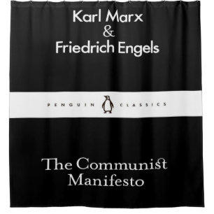 Het communistische manifest douchegordijn