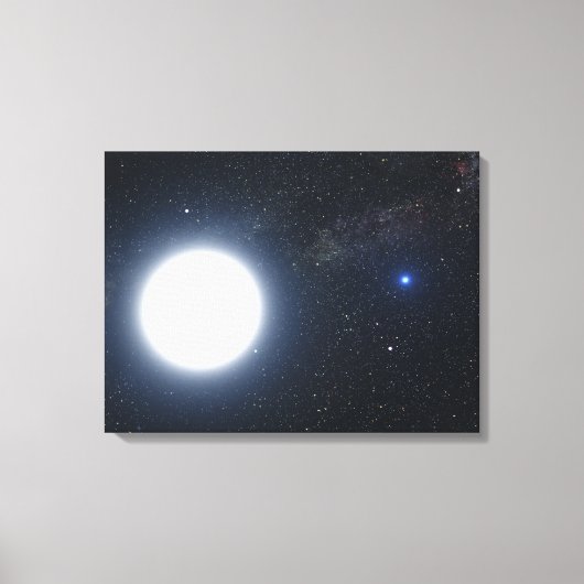 Het concept dat van de kunstenaar het binaire ster canvas afdruk (Voorkant)