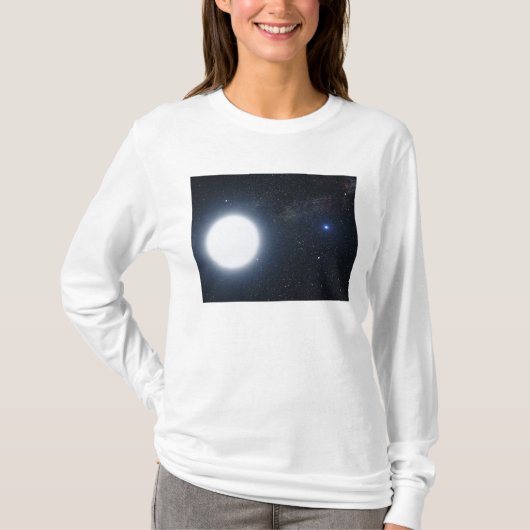 Het concept dat van de kunstenaar het binaire ster t-shirt (Voorkant)