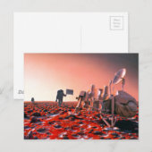 Het concept Kunst van de Toekomstige Beheerde Miss Briefkaart (Voorkant / Achterkant)