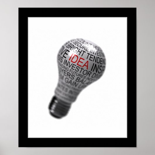 Het concept van de gloeilamp poster (Voorkant)