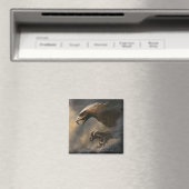 Het concept van de grote adelaars magneet (Insitu (Vaatwasser))