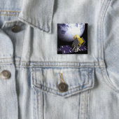 Het concept van de kunstenaar Ice, Cloud Vierkante Button 5,1 Cm (In situ)