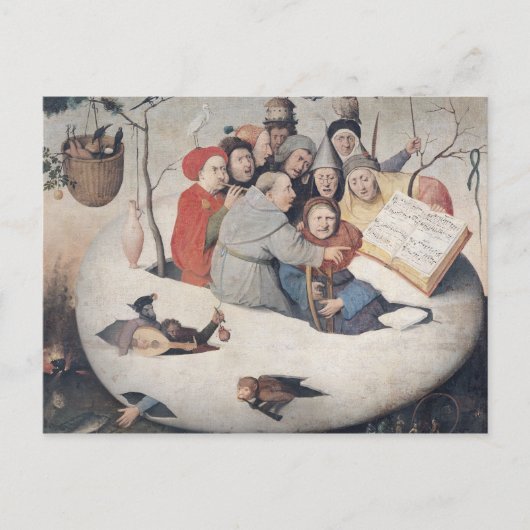 Het concert in de eieren briefkaart (Voorkant)