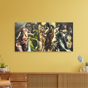 Het Concert van de Engelen El Greco Canvas Afdruk